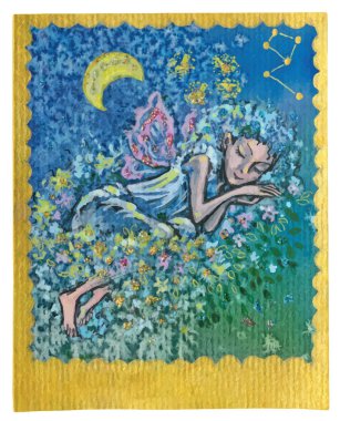 vektör tarot kartı - güzel rüyalar