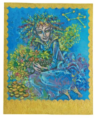 vektör tarot kartı - Abudance