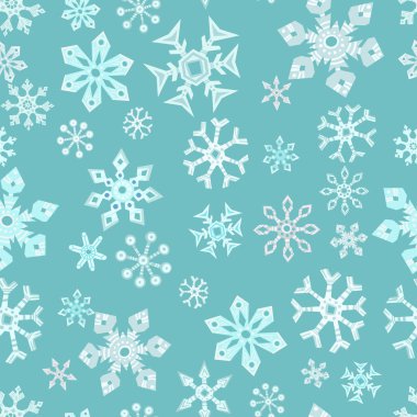 kar tanesi seamless modeli. vektör çizim