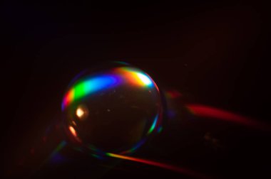 Yağ ve suyla soyut renkler