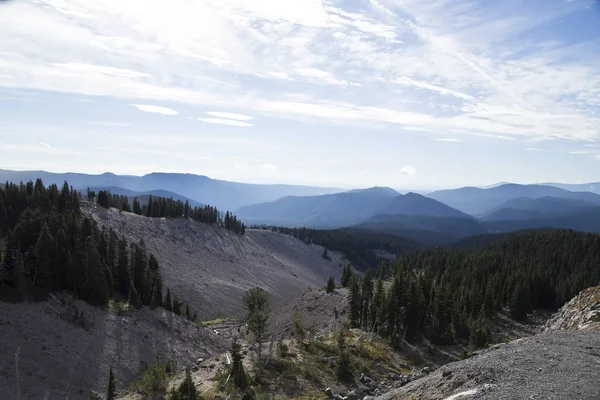 Дивлячись на схід від межі лісу Lodge, Гора Худ, штат Орегон — стокове фото