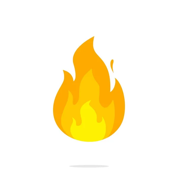 Fire flame icon vector. illustration of fire isolated on white background — Stock Vector