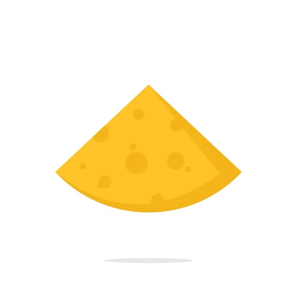 Cheese vector icon. Illustration of cheese isolated on white background — 스톡 벡터