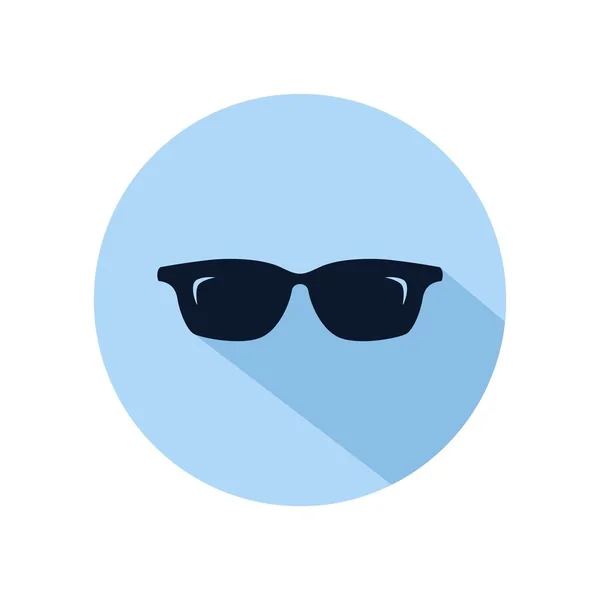 Cool sunglasses icon vector, geek fashion optical lens accessory — ストックベクタ