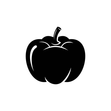 Turuncu dairede siyah kabak ikonu vektörü izole edildi. Balkabağı tasviri