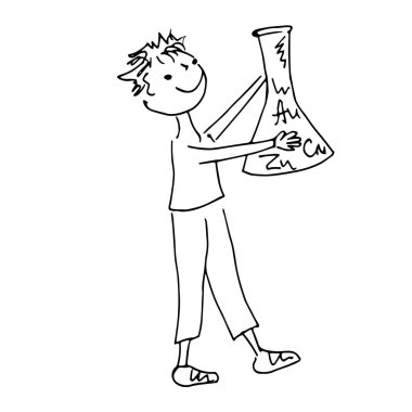 çocuk ile cam şişe