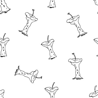 Elma çekirdekleri beyaz arkaplanda izole