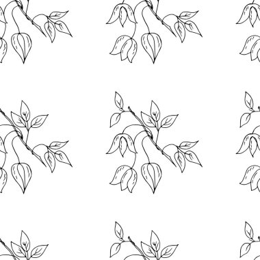 Ağaç dalları ile kesintisiz arka plan