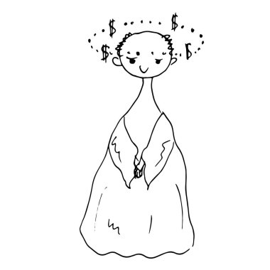 Dolar işaretli maaşlı bir melek.