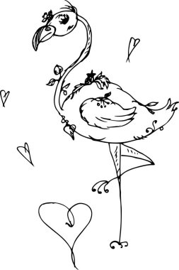 Flamingoyu kalbinle özetle.