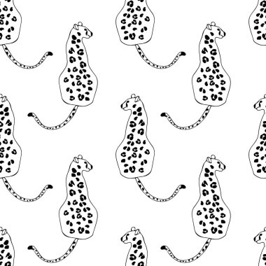 Jaguar deseni beyaz arkaplanda izole edildi