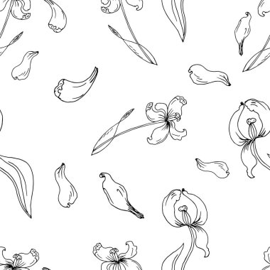 Özet lalelerle kusursuz bir arkaplan