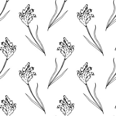 Özet çiçekleri olan kusursuz bir arkaplan