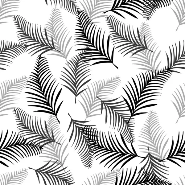 Безшовний Фон Пальмового Листя — стоковий вектор