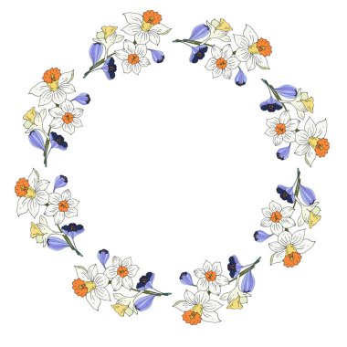 Beyaz arkaplanda izole çiçekler