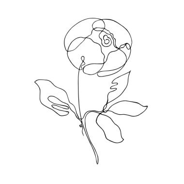 Peon çizimi beyaz arkaplanda izole edildi