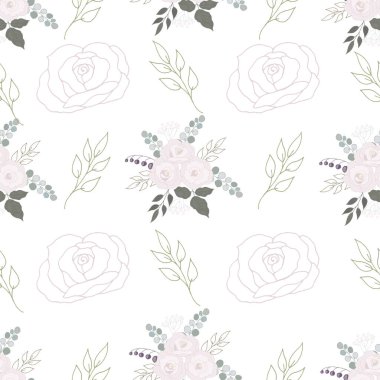 Beyaz arkaplanda bitki örtüsü izole edilmiş