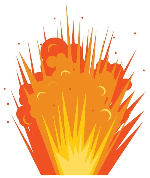 Explosión terrestre icono del vector — Vector de stock