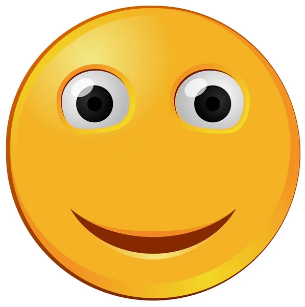 Sonriente regular y feliz icono de vector emoji — Archivo Imágenes Vectoriales