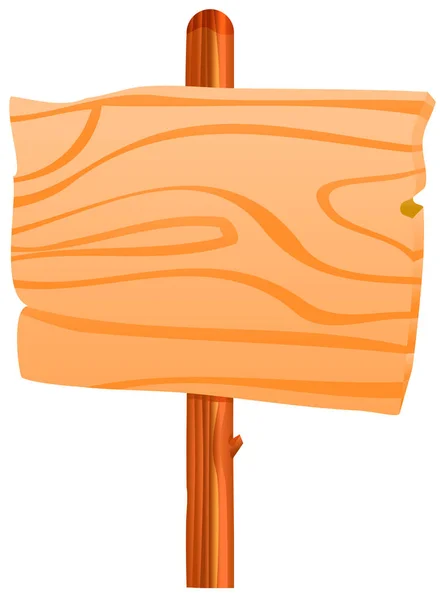 Woode tecken post vektor symbol — Stock vektor
