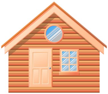 Küçük kabin evi vektörü