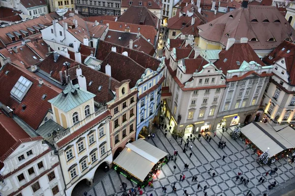 Arquitetura de Praga no Natal — Fotografia de Stock