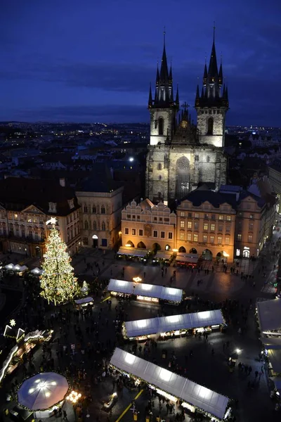Architektura z Prahy na Vánoce — Stock fotografie