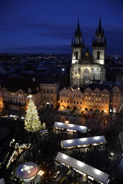 Architektura z Prahy na Vánoce — Stock fotografie