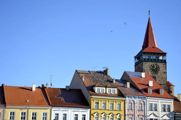 Architecture from Jicin and blue sky — Stock Photo, Image