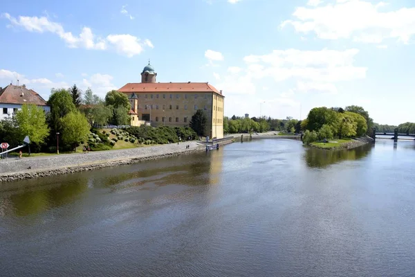 Arquitetura do castelo de Podebrady — Fotografia de Stock