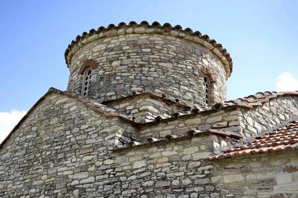 Architektura z starego kościoła w wiosce Kato Lefkara — Zdjęcie stockowe
