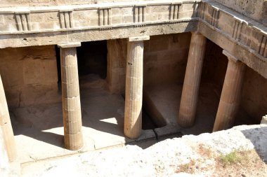 Paphos Kıbrıs üzerinden eski kalıntılar