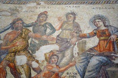Pafos eski Roma kattan ayrıntılarını