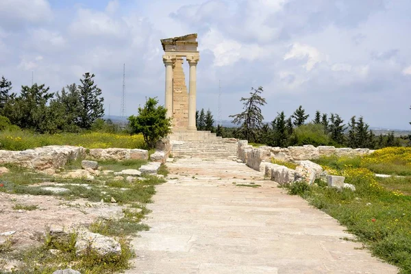 Het platform van het heiligdom van Apollon Hylates — Stockfoto