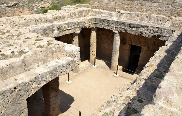 Oude ruïnes van Paphos op Cyprus — Stockfoto