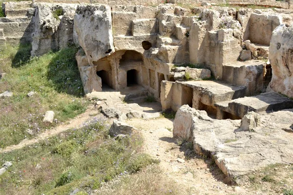 Oude ruïnes van Paphos op Cyprus — Stockfoto