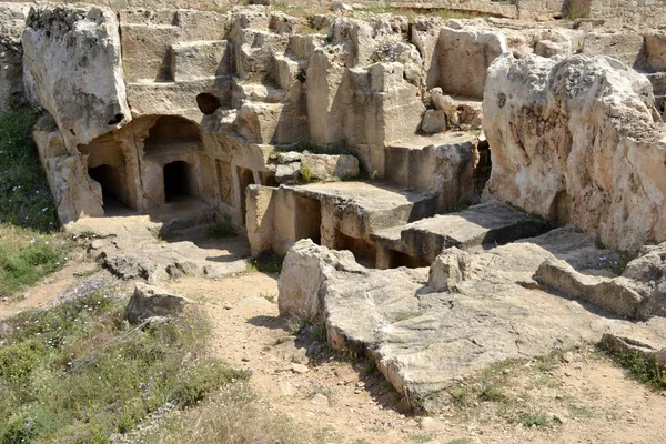 Oude ruïnes van Paphos op Cyprus — Stockfoto