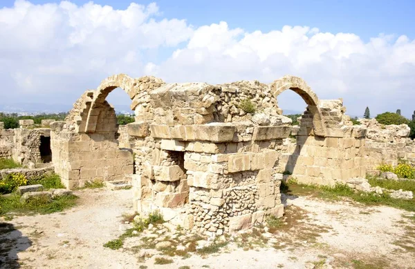 Oude ruïnes van Paphos op Cyprus — Stockfoto