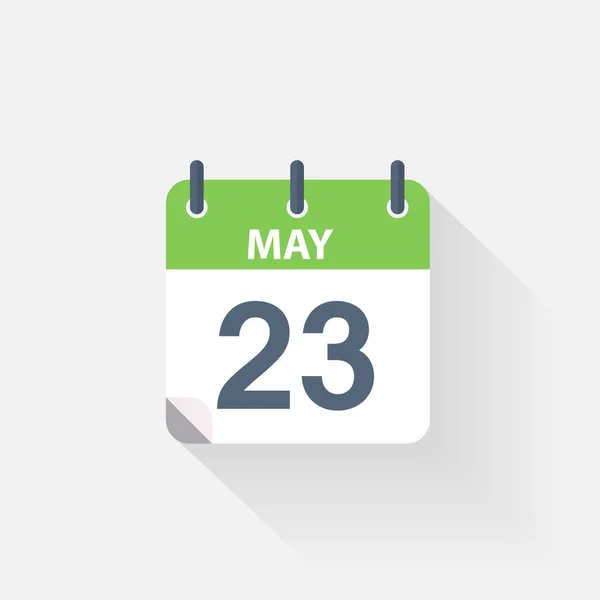 23 május calendar ikon — Stock Vector