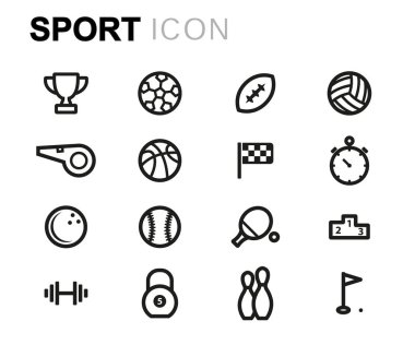 Vektör hat spor Icons set