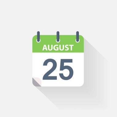 25 Ağustos takvim simgesini