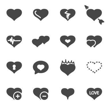 Vektör siyah lojistik Icons set