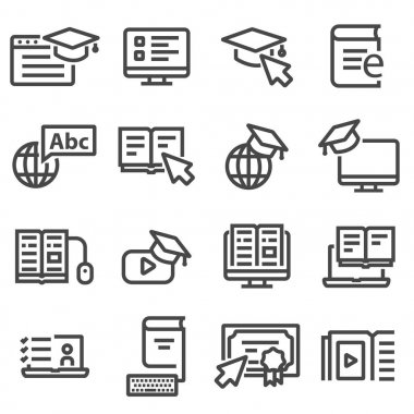 çevrimiçi eğitim simgeleri