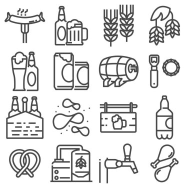 Bira. Anahat vektör simge kümesi