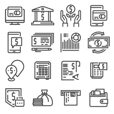 Para basit bir Set satırında simgeleri ile ilgili