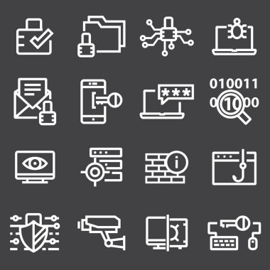 Siber Güvenlik, ince çizgili Tema