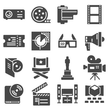 sinema web siluetleri koleksiyonu