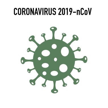 Vektör Coronavirüs 2019 ncov simgesi