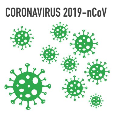 Vektör Coronavirus 2019-ncov simgesi. Sağlık ve tıbbi vektör illüstrasyonu.