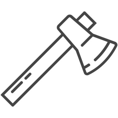 Beyaz arkaplanda balta satır simgeleri